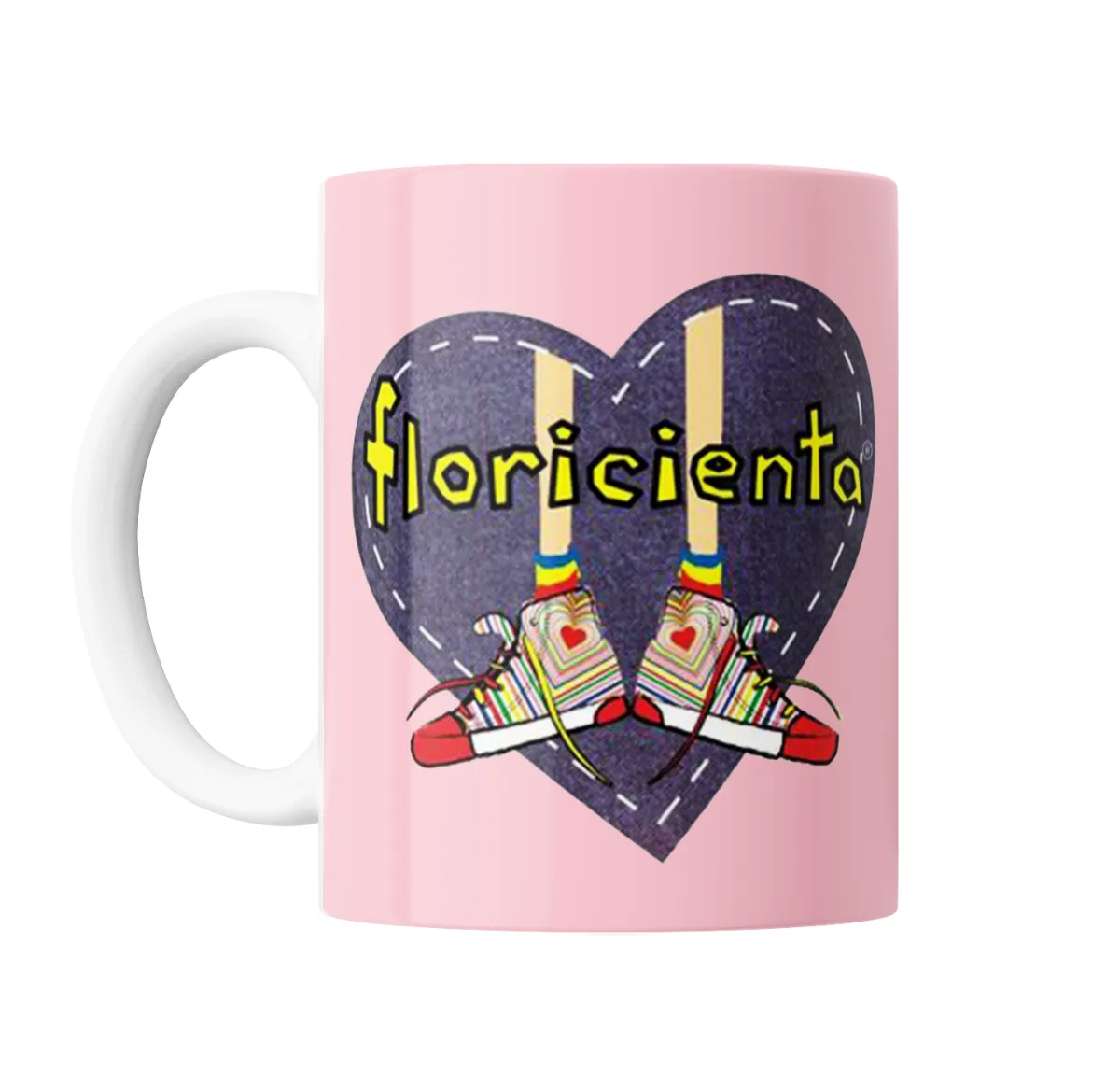 Taza de Cerámica Floricienta Logo Corazón y Zapatillas - vista 2