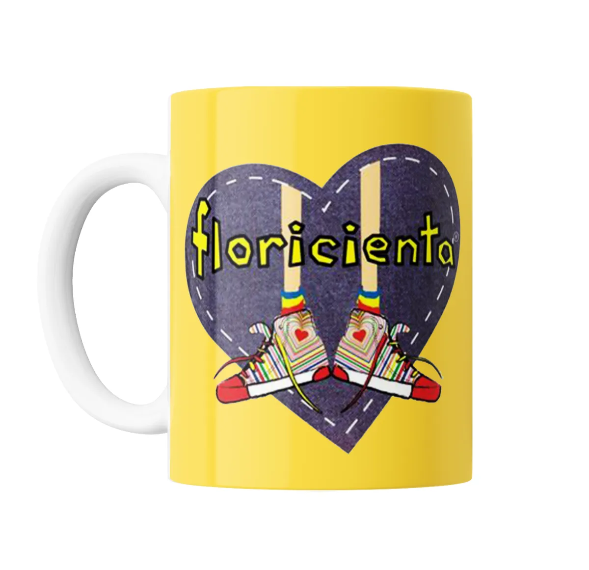 Taza de Cerámica Floricienta Zapatillas Corazón - vista 2