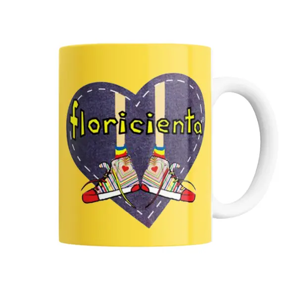 Taza de Cerámica Floricienta Zapatillas Corazón