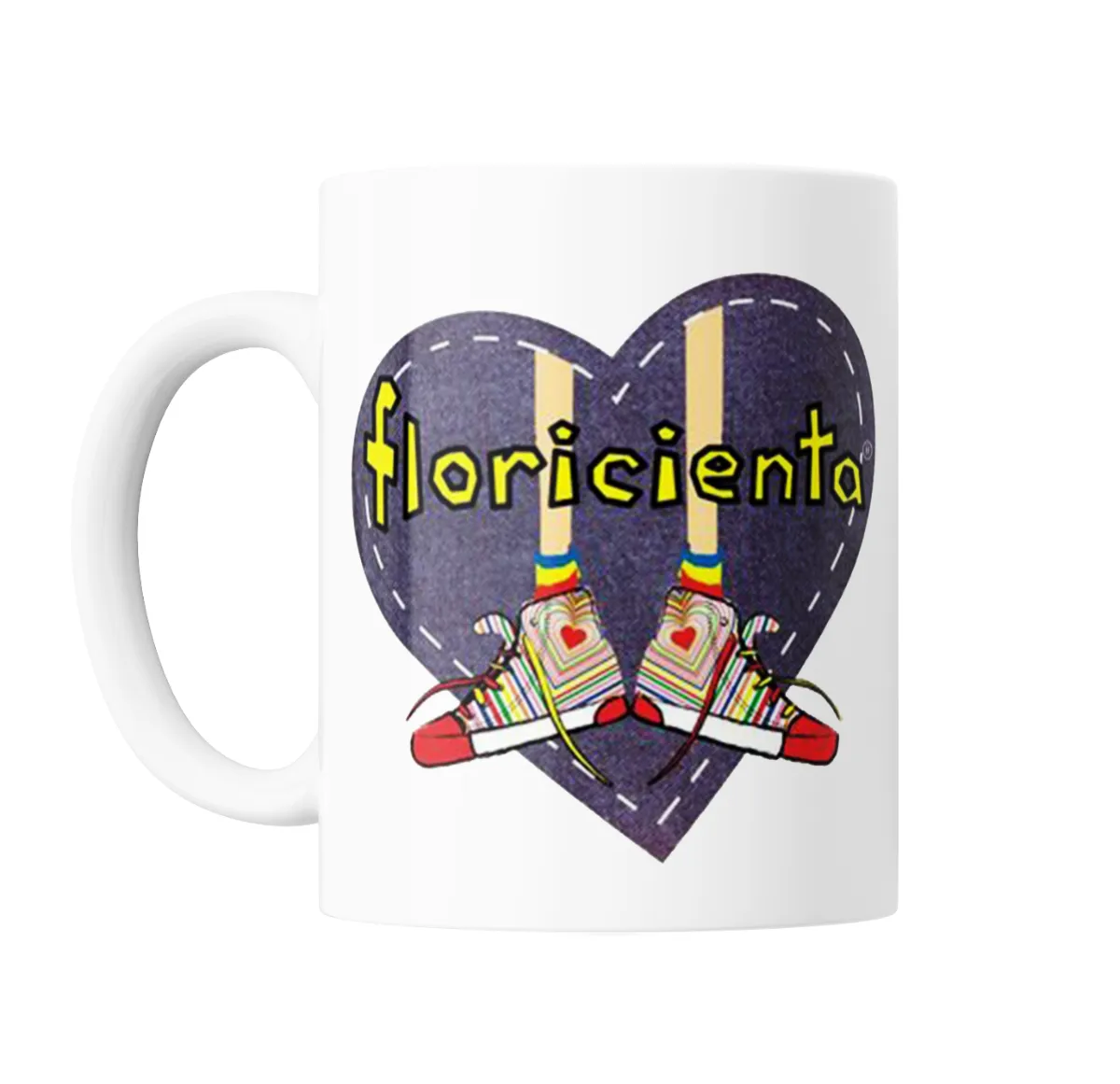 Taza de Cerámica Floricienta Logo Corazón con Zapatillas - vista 2