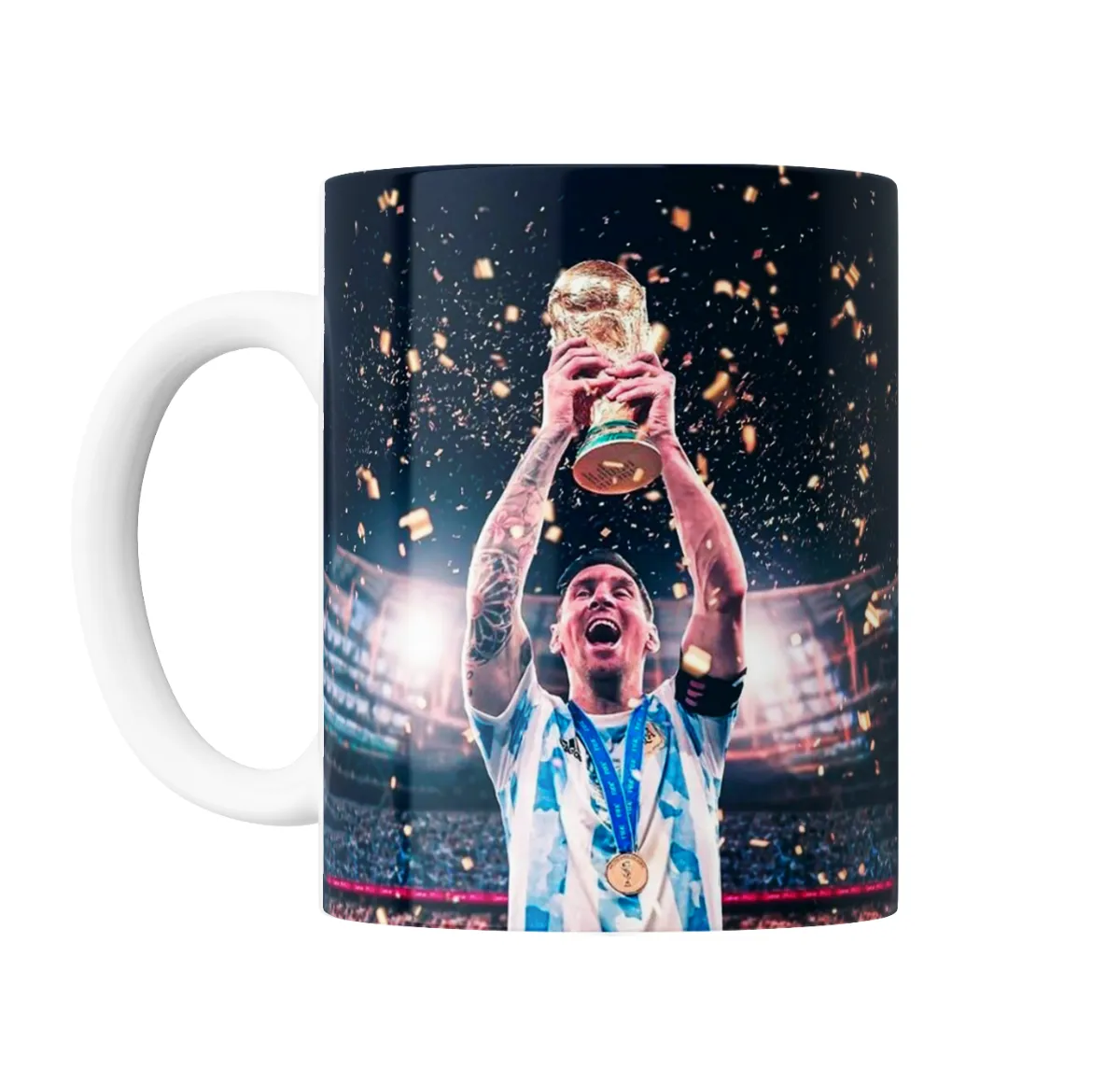 Taza de Cerámica Selección Argentina Campeón del Mundo con Copa - vista 2