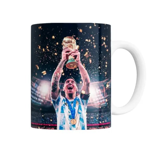 Taza de Cerámica Selección Argentina Campeón del Mundo con Copa