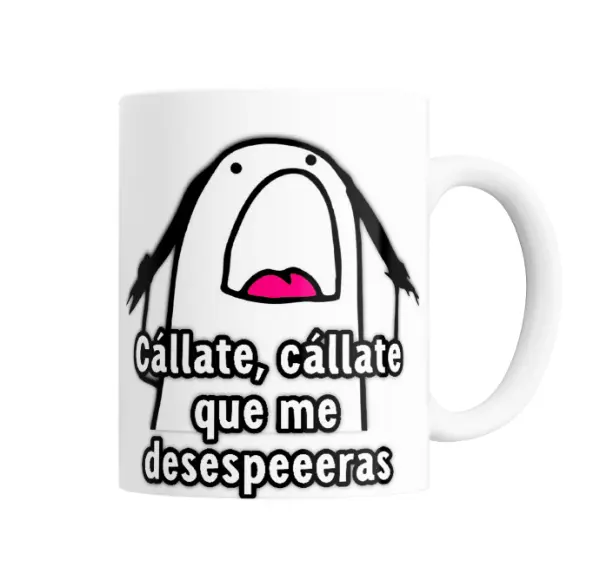 Taza de Cerámica Flork Cállate que me desespeeeras