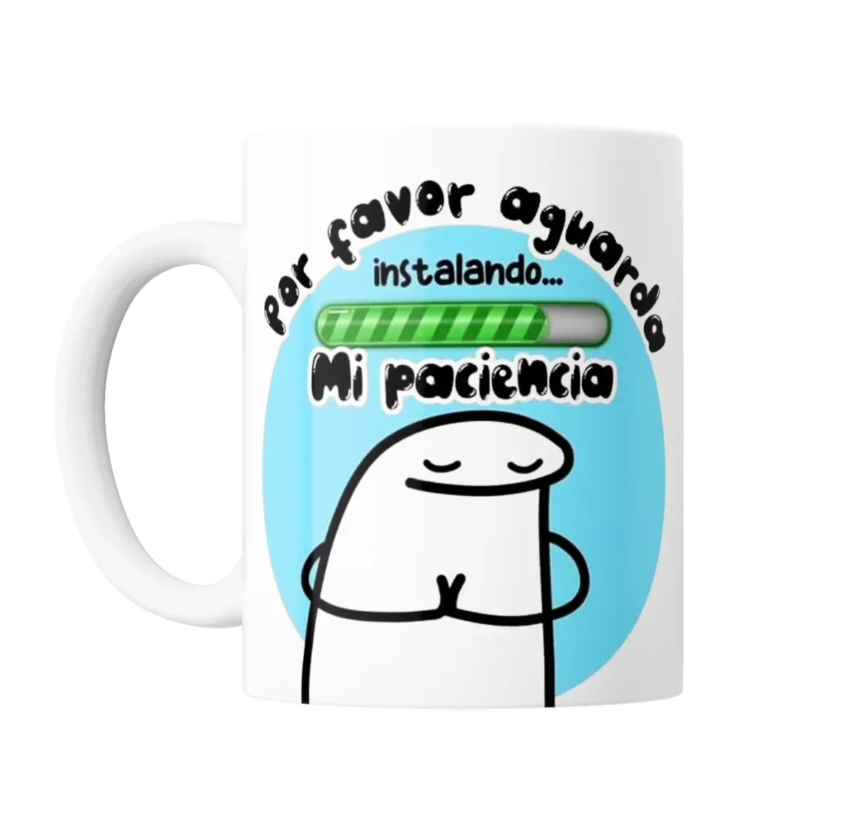 Taza de Cerámica Flork Mi Paciencia Instalando - vista 2