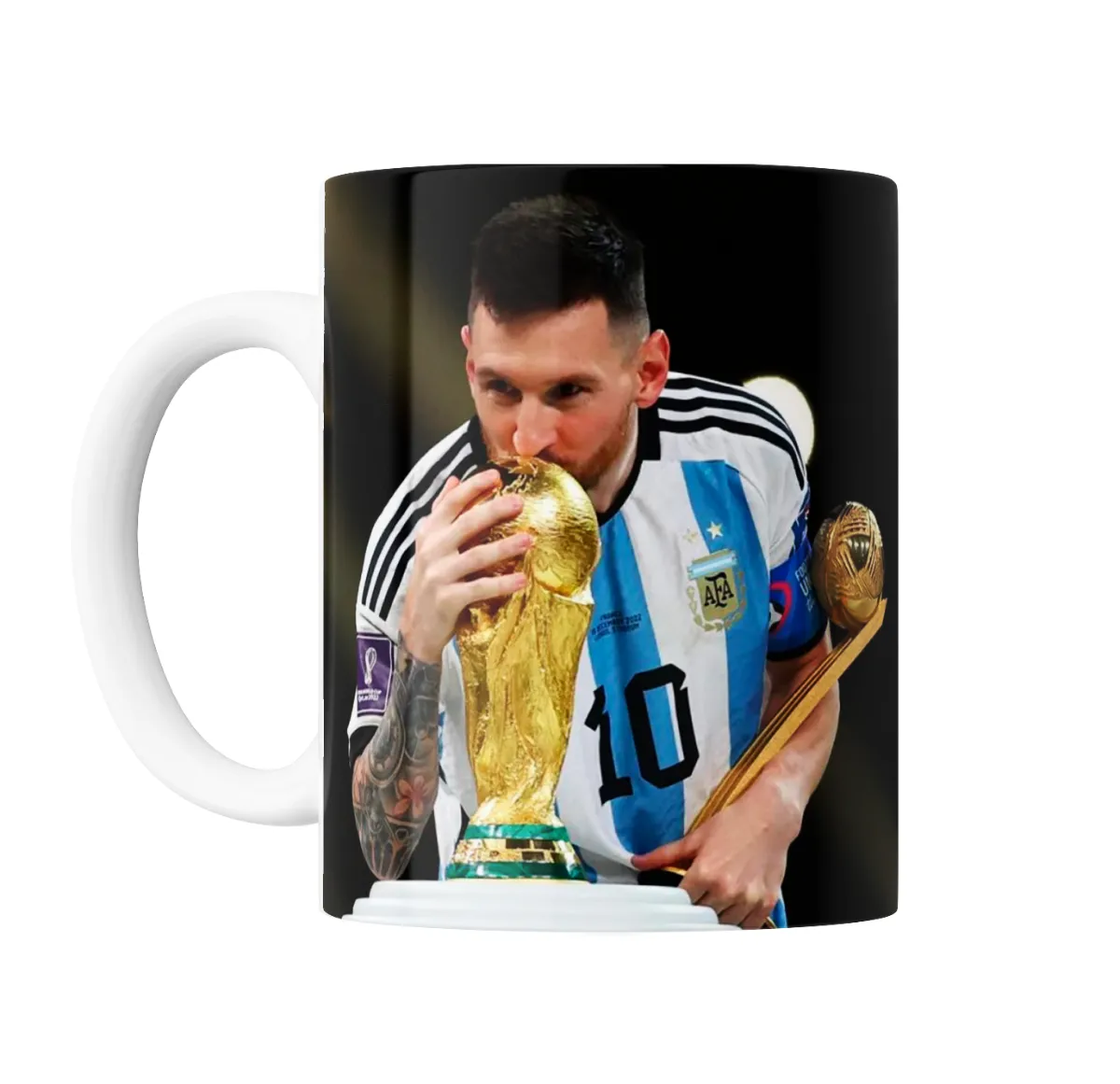 Taza de Cerámica Lionel Messi Campeón del Mundo - vista 2