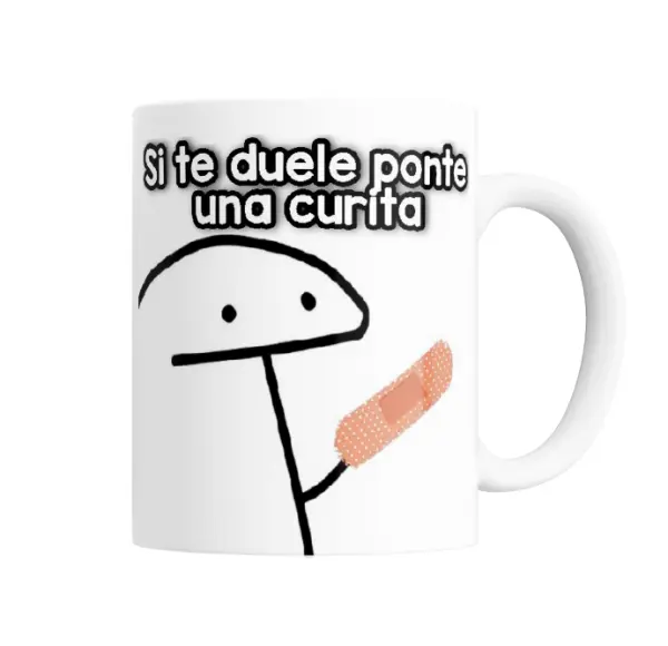 Taza de Cerámica Flork Si te duele ponte una curita