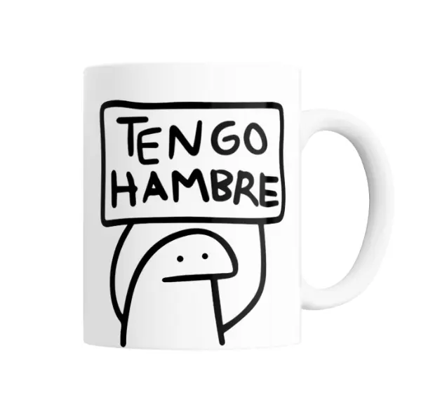 Taza de Cerámica Flork Tengo Hambre