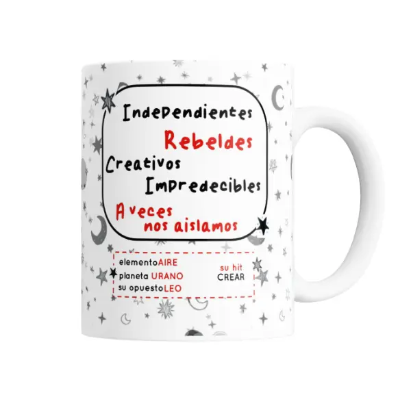 Taza de Cerámica Flork Signos Acuario