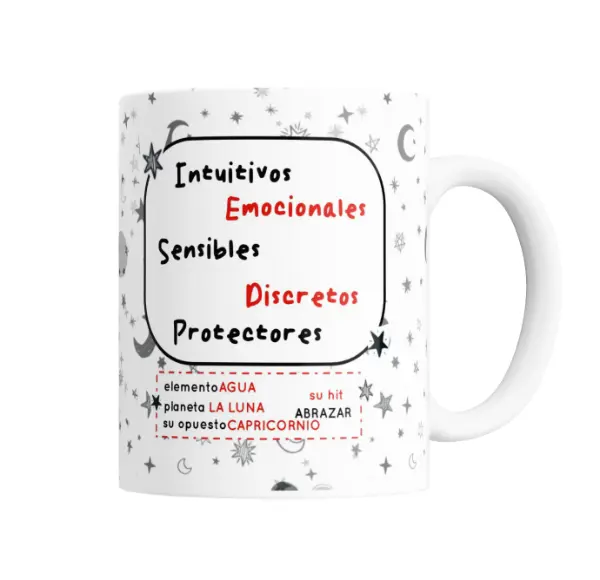 Taza de Cerámica Flork Cancer Signo Zodiacal