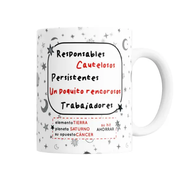 Taza de Cerámica Flork Signos Capricornio