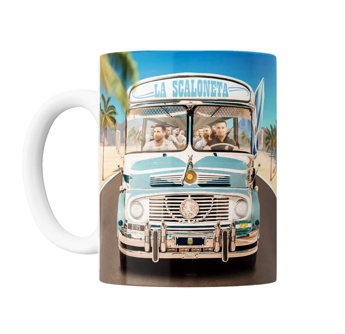 Taza de Cerámica Selección Argentina La Scaloneta Colectivo D10S - vista 2