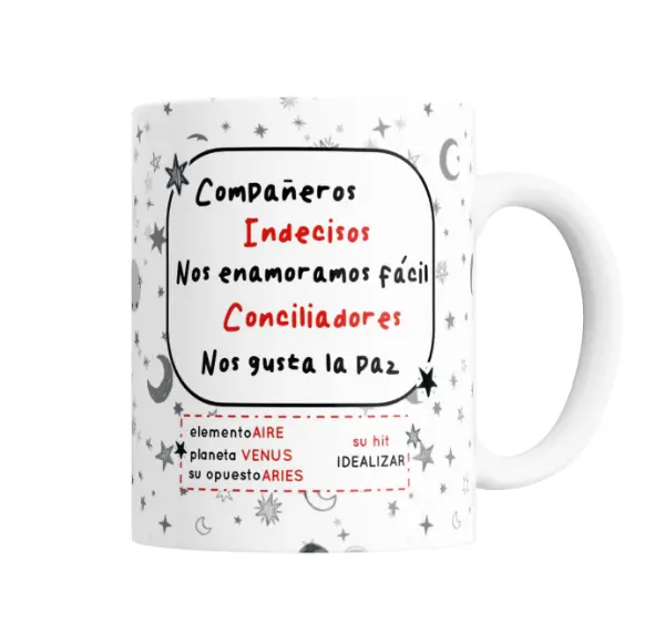 Taza de Cerámica Flork Signos Libra