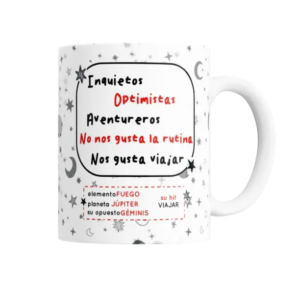 Taza de Cerámica Flork Sagitario Soy Sagitario