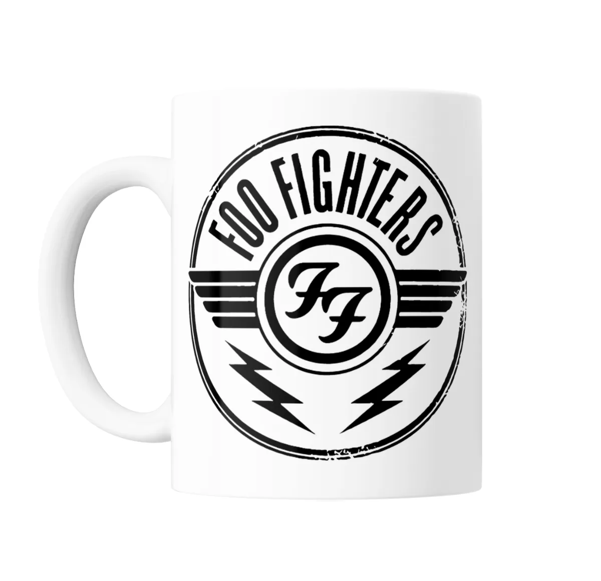 Taza de Cerámica Foo Fighters Logo Circular con Rayos - vista 2