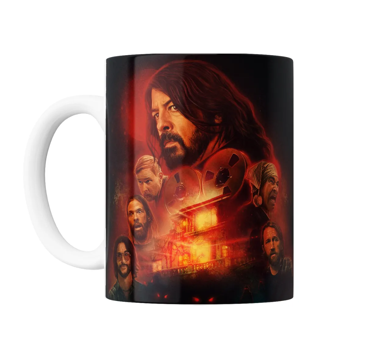 Taza de Cerámica Foo Fighters Casa en Llamas Carretes - vista 2