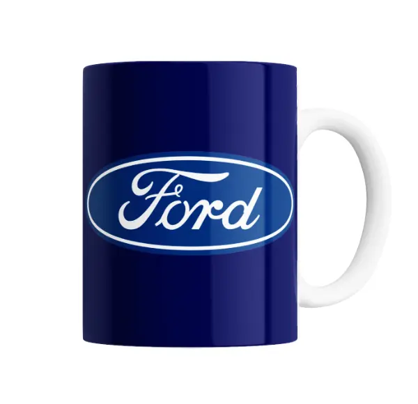 Taza de Cerámica Ford Logo Azul