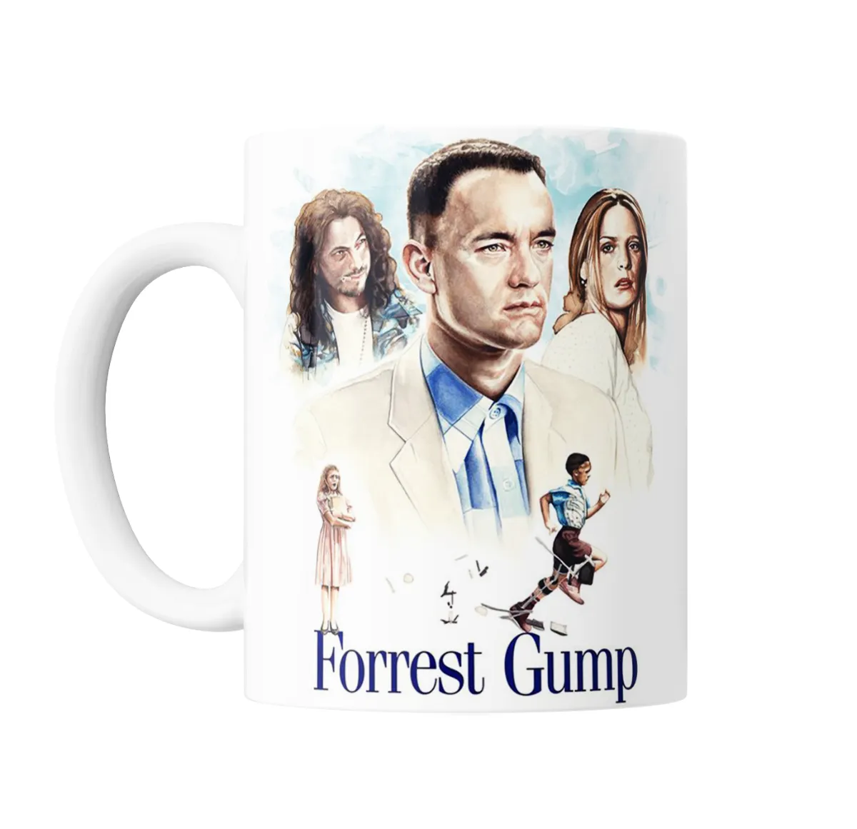 Taza de Cerámica Forrest Gump Película Diseño Ilustrado - vista 2