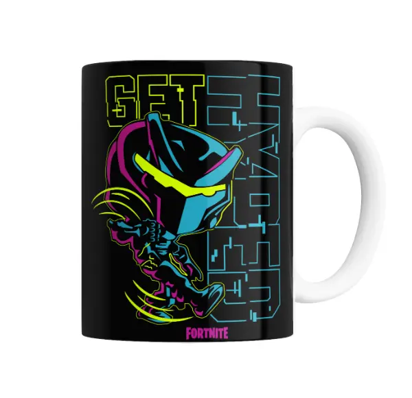 Taza de Cerámica Fortnite Get Neón Casco Garras