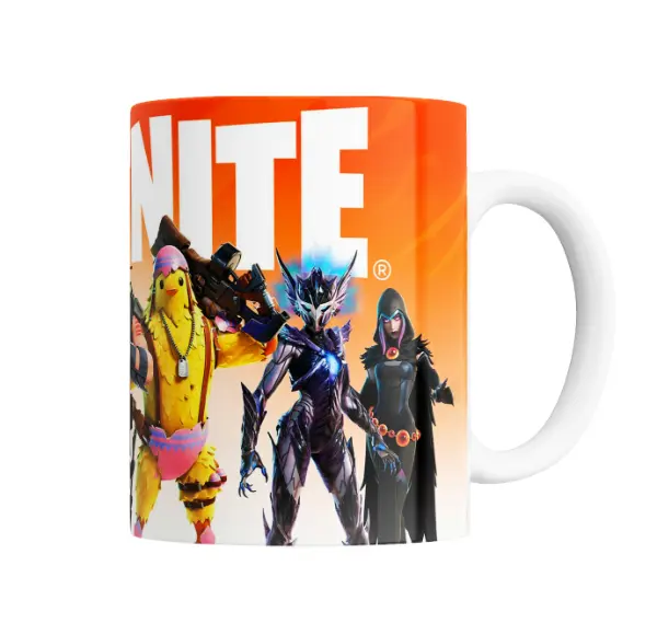 Taza de Cerámica Fortnite Personajes Equipo