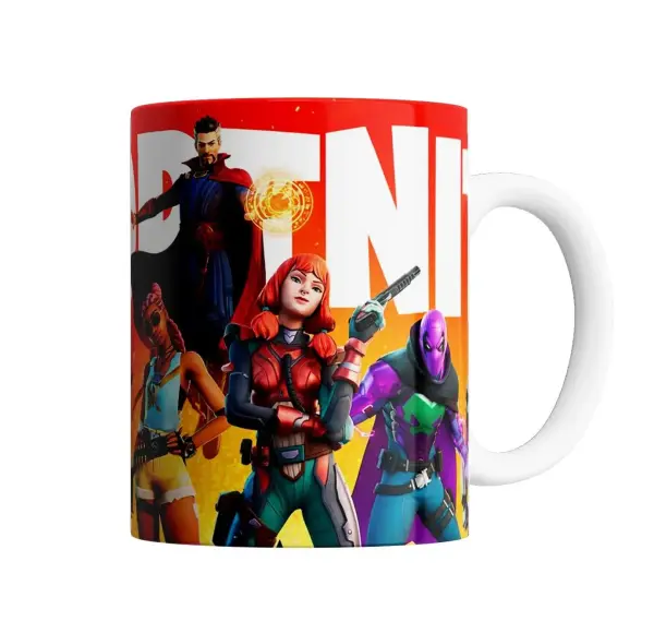 Taza de Cerámica Fortnite Doctor Strange y Skins