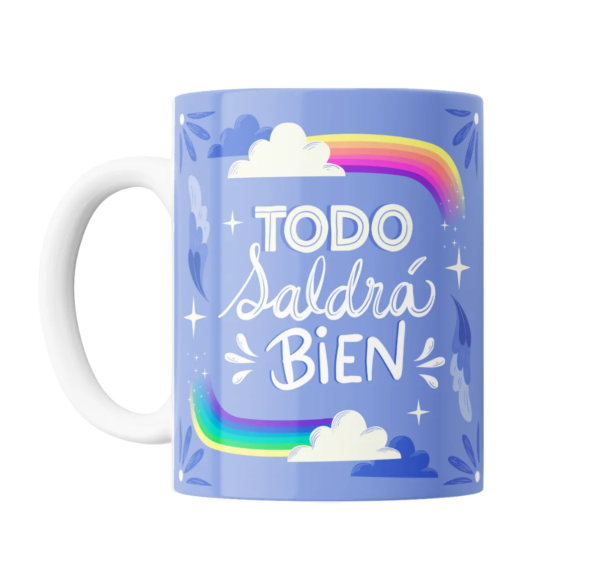 Taza de Cerámica Todo Saldrá Bien Arcoíris - vista 2
