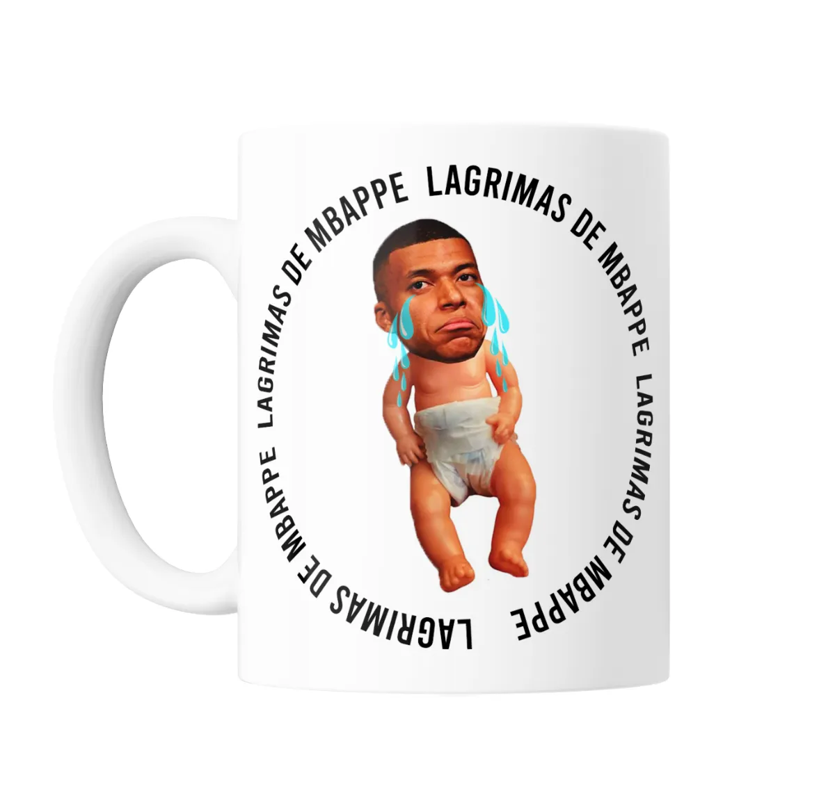 Taza de Cerámica Kylian Mbappé Bebé Llorando - vista 2