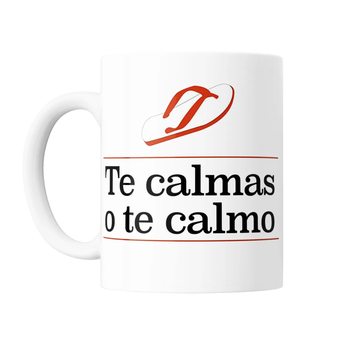 Taza de Cerámica Te calmas o te calmo - vista 2