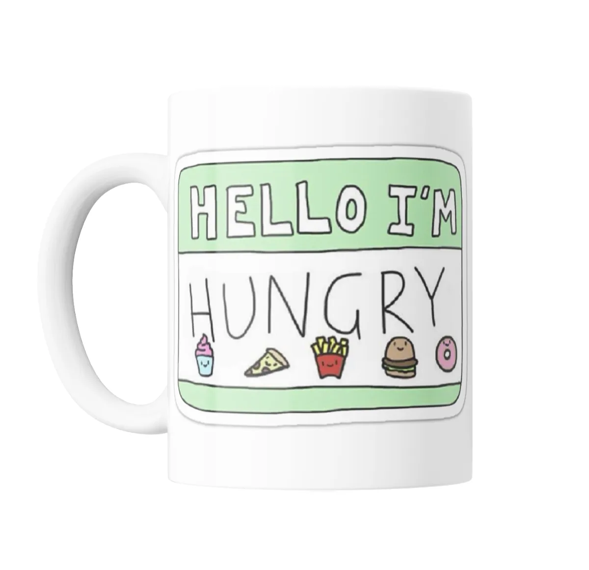 Taza de Cerámica Hello I'm Hungry Comida Kawaii - vista 2