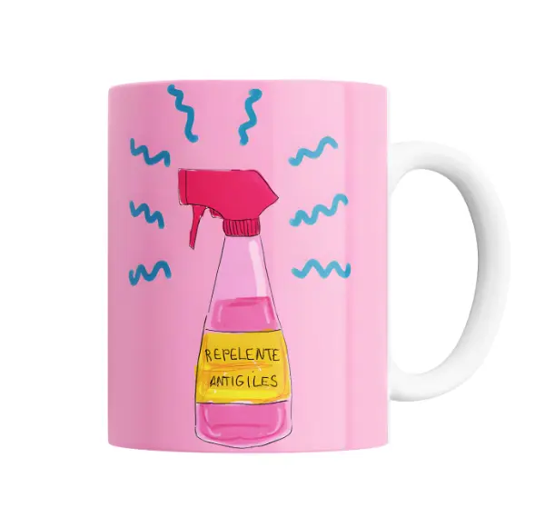 Taza de Cerámica Repelente Antigiles