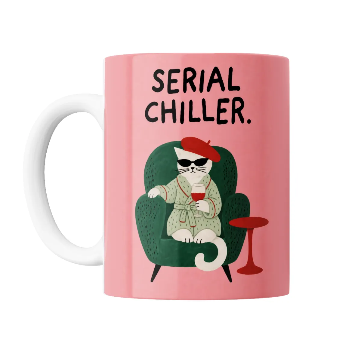 Taza de Cerámica Serial Chiller Gatito Gato - vista 2