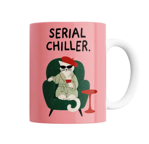 Taza de Cerámica Serial Chiller Gatito Gato