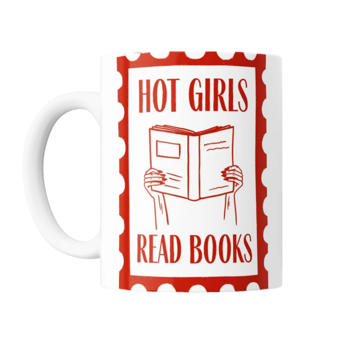 Taza de Cerámica Hot Girls Read Books - vista 2
