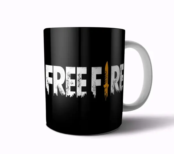 Taza de Cerámica Free Fire Logo Cuchillo