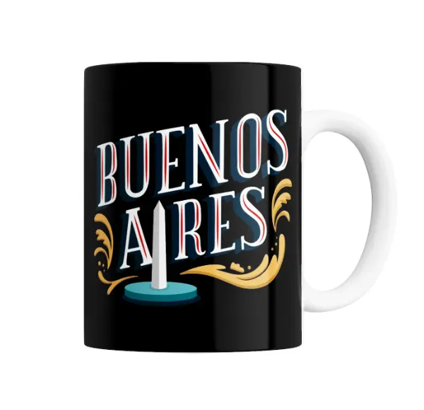 Taza de Cerámica Buenos Aires con Obelisco
