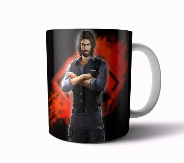 Taza de Cerámica Free Fire Andrew Police