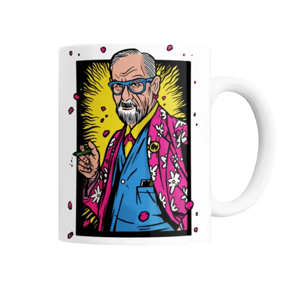 Taza de Cerámica Freud Pop Art