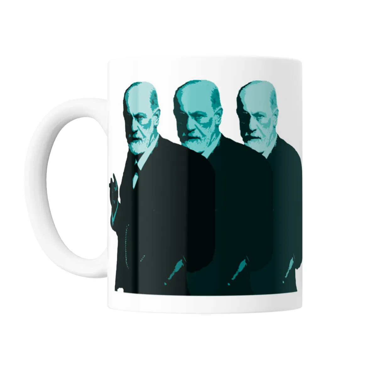 Taza de Cerámica Freud Pop Art Triple - vista 2