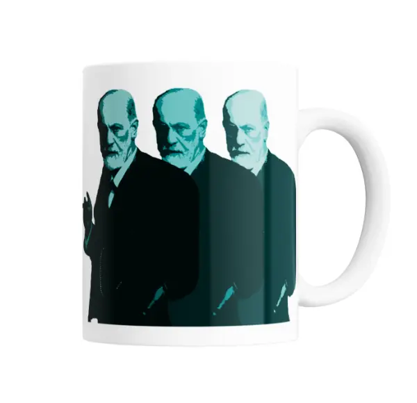 Taza de Cerámica Freud Pop Art Triple