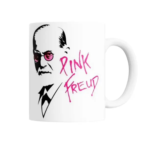 Taza de Cerámica Freud Pink Freud Anteojos Rosados