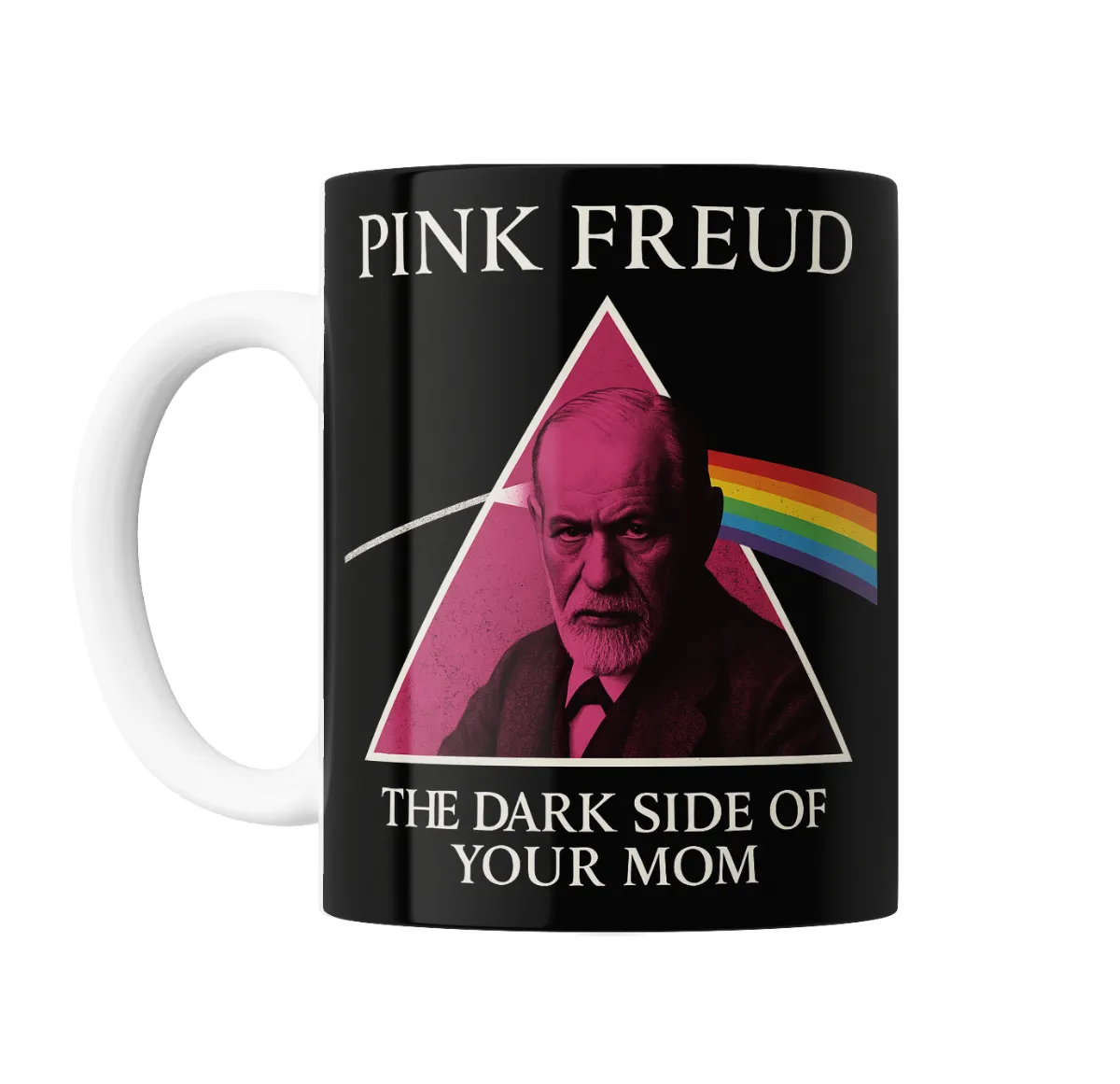Taza de Cerámica Freud Pink Freud The Dark Side of Your Mom - vista 2