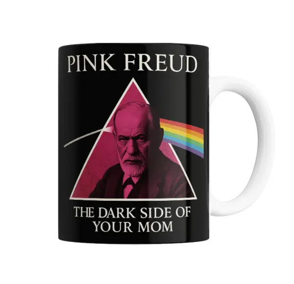 Taza de Cerámica Freud Pink Freud The Dark Side of Your Mom