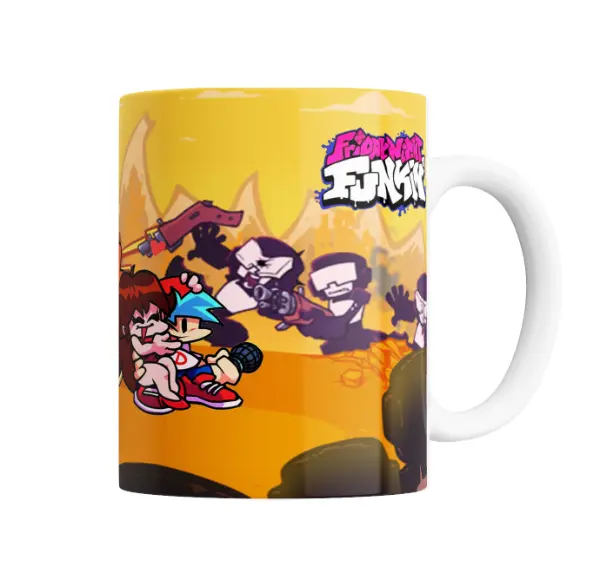 Taza de Cerámica Friday Night Funkin Boyfriend y Girlfriend