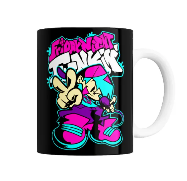 Taza de Cerámica Friday Night Funkin Boyfriend Microfono