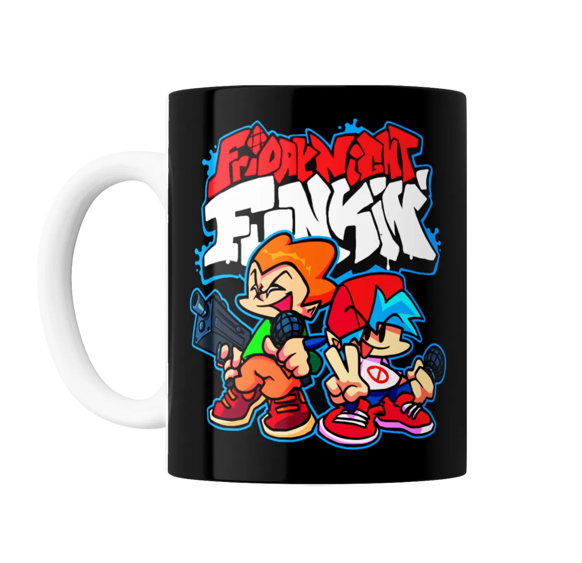 Taza de Cerámica Friday Night Funkin Boyfriend y Girlfriend - vista 2