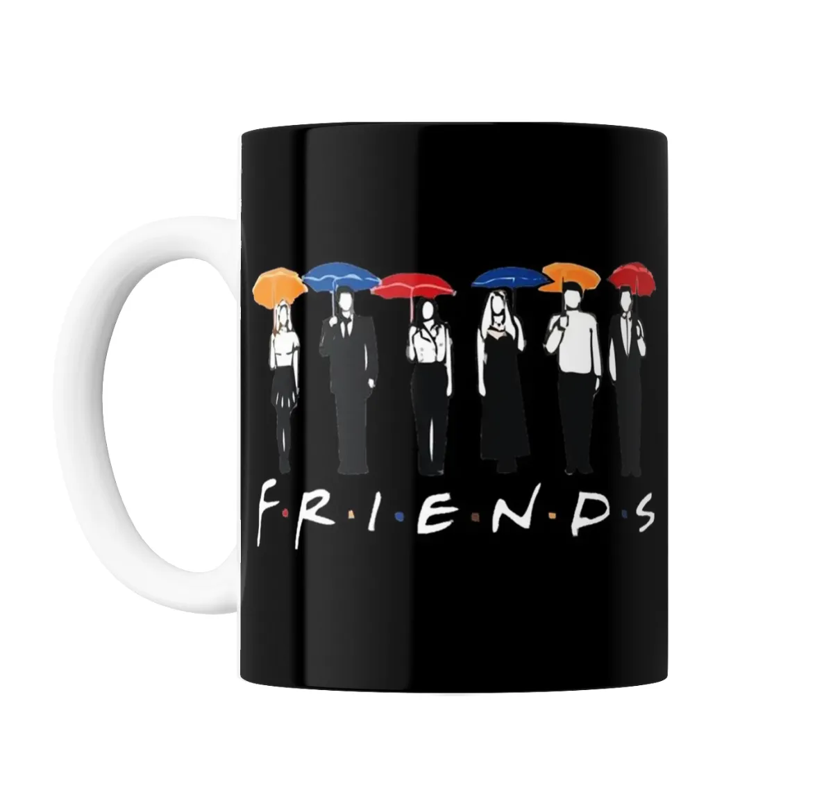 Taza de Cerámica Friends Personajes con Paraguas - vista 2