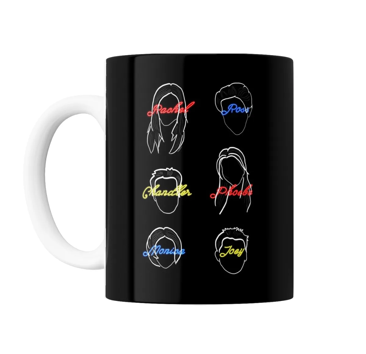 Taza de Cerámica Friends Personajes Neón - vista 2