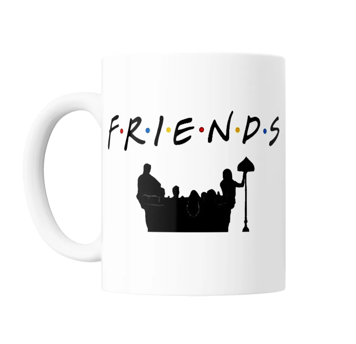 Taza de Cerámica Friends Logo y Sillón Silueta - vista 2