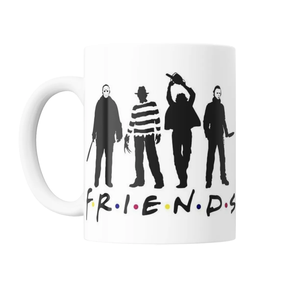 Taza de Cerámica Friends Terror: Jason, Freddy, Leatherface y Michael - vista 2