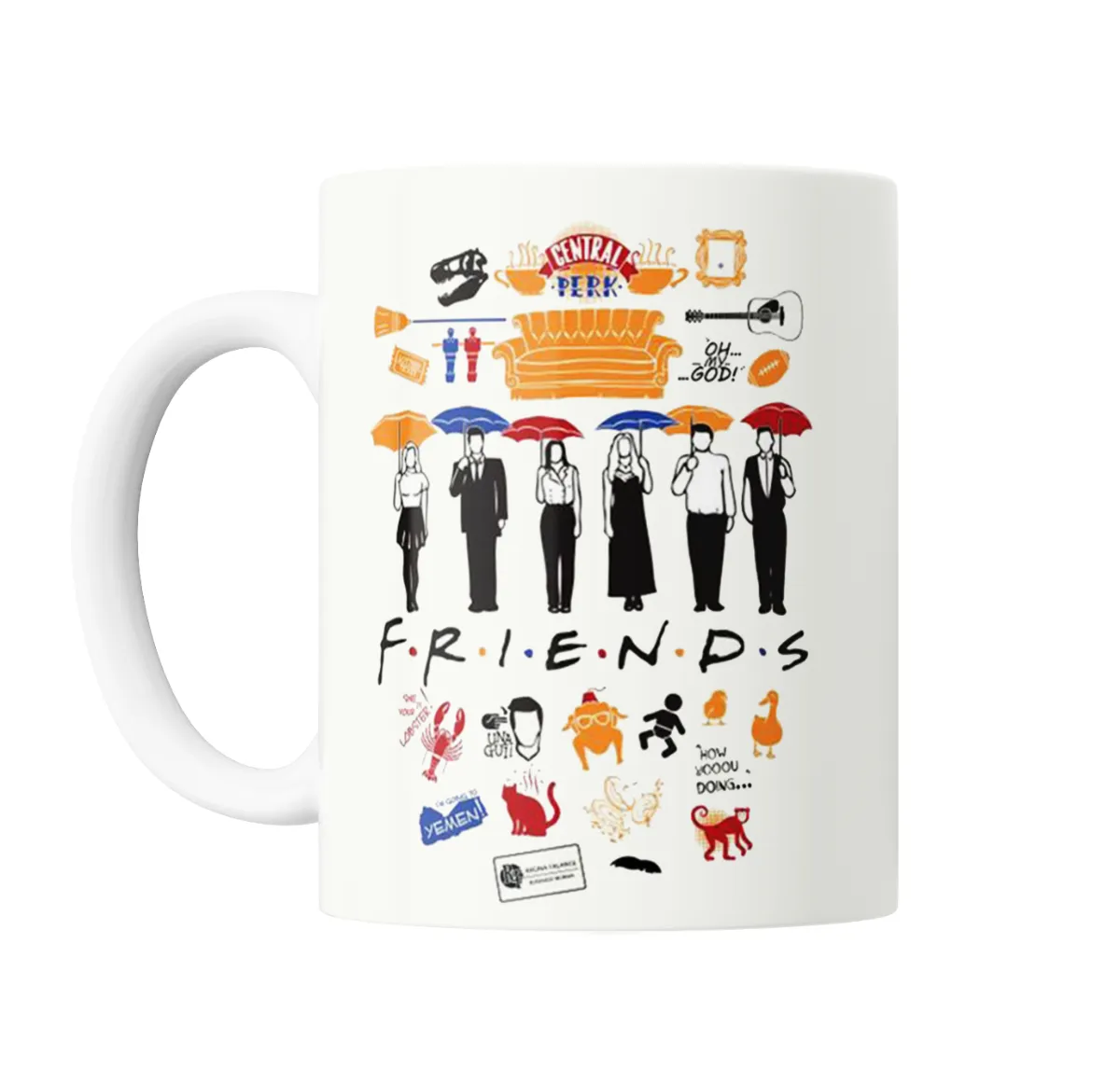 Taza de Cerámica Friends Iconos Central Perk Sofá y Paraguas - vista 2