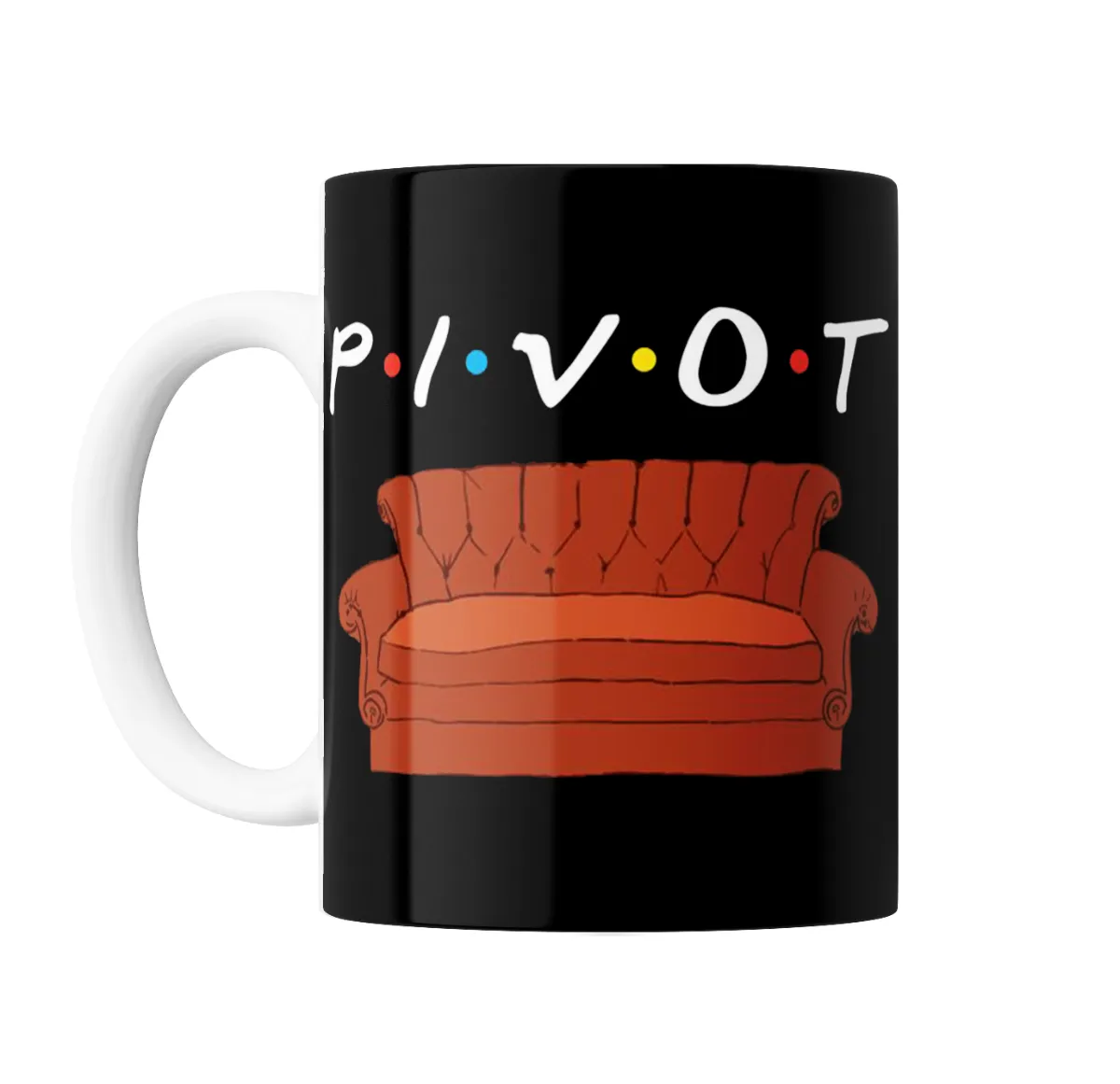 Taza de Cerámica Friends Pivot Sillón Naranja - vista 2